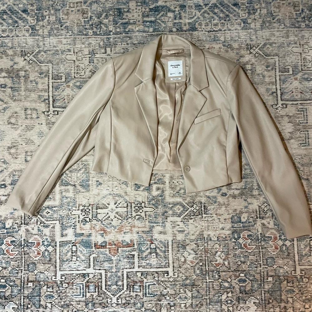 Abercrombie vegan leather blazer - Picture 2 of 3
